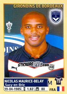 Sticker Nicolas Maurice-Belay - FOOT 2014-2015 n. 40 - Panini