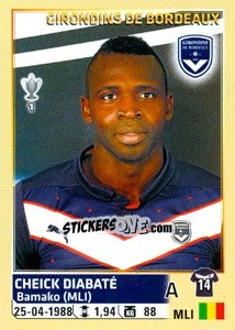 Sticker Cheick Diabaté - FOOT 2014-2015 n. 44 - Panini