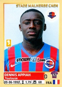 Sticker Dennis Appiah - FOOT 2014-2015 n. 54 - Panini