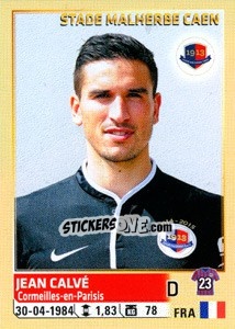 Sticker Jean Calvé - FOOT 2014-2015 - Panini