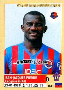 Sticker Jean-Jacques Pierre - FOOT 2014-2015 n. 58 - Panini