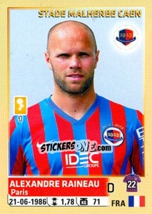 Sticker Alexandre Raineau - FOOT 2014-2015 n. 59 - Panini