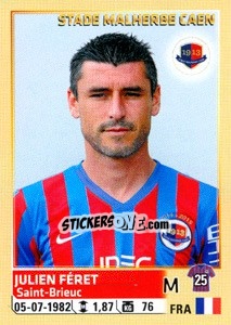 Sticker Julien Féret - FOOT 2014-2015 - Panini