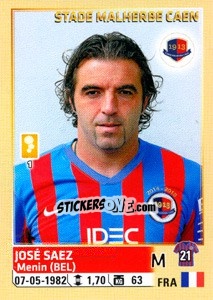 Sticker José Saez - FOOT 2014-2015 - Panini