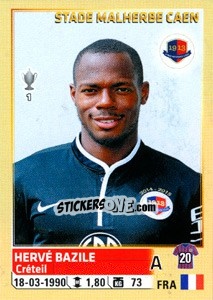 Cromo Hervé Bazile - FOOT 2014-2015 n. 66 - Panini