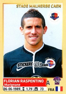Figurina Florian Raspentino - FOOT 2014-2015 n. 70 - Panini