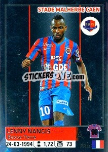 Sticker Lenny Nangis - FOOT 2014-2015 n. 71 - Panini