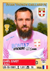 Sticker Gael Givet - FOOT 2014-2015 n. 80 - Panini