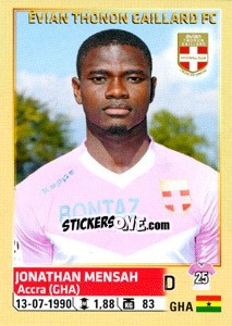 Sticker Jonathan Mensah - FOOT 2014-2015 - Panini