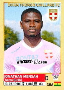 Sticker Jonathan Mensah - FOOT 2014-2015 n. 82 - Panini