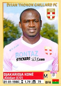 Figurina Djakaridja Koné - FOOT 2014-2015 n. 87 - Panini
