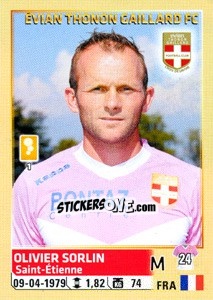 Sticker Olivier Sorlin - FOOT 2014-2015 n. 89 - Panini
