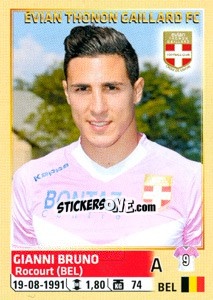 Cromo Gianni Bruno - FOOT 2014-2015 - Panini