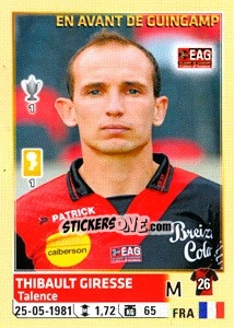 Sticker Thibault Giresse - FOOT 2014-2015 n. 110 - Panini