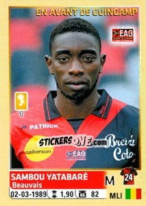 Sticker Sambou Yatabaré - FOOT 2014-2015 - Panini