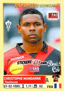 Cromo Christophe Mandanne - FOOT 2014-2015 n. 117 - Panini