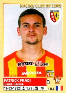 Figurina Patrick Fradj - FOOT 2014-2015 n. 129 - Panini