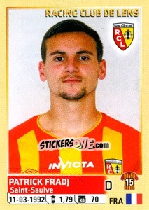 Sticker Patrick Fradj - FOOT 2014-2015 - Panini