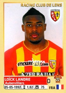 Sticker Loïck Landre - FOOT 2014-2015 - Panini