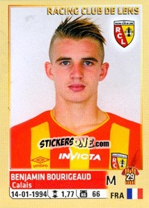 Cromo Benjamin Bourigeaud - FOOT 2014-2015 - Panini