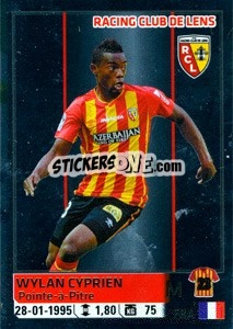 Sticker Wylan Cyprien - FOOT 2014-2015 - Panini