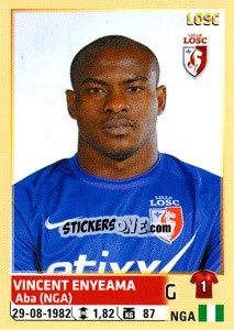 Figurina Vincent Enyeama - FOOT 2014-2015 - Panini