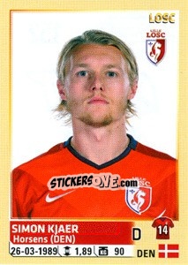 Sticker Simon Kjaer - FOOT 2014-2015 n. 152 - Panini