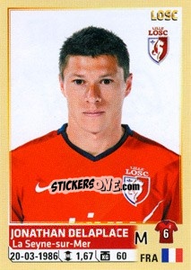 Figurina Jonathan Delaplace - FOOT 2014-2015 n. 157 - Panini