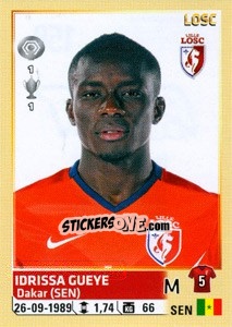 Sticker Idrissa Gueye - FOOT 2014-2015 n. 158 - Panini
