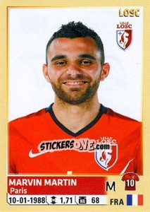 Cromo Marvin Martin - FOOT 2014-2015 n. 160 - Panini