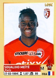 Sticker Soualiho Meïte - FOOT 2014-2015 n. 162 - Panini
