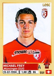 Sticker Michael Frey - FOOT 2014-2015 n. 163 - Panini