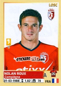 Sticker Nolan Roux - FOOT 2014-2015 - Panini