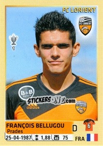 Cromo François Bellugou - FOOT 2014-2015 n. 174 - Panini