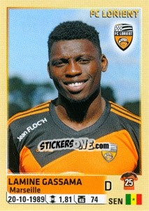 Figurina Lamine Gassama - FOOT 2014-2015 - Panini