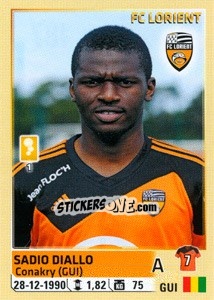Sticker Sadio Diallo - FOOT 2014-2015 n. 187 - Panini