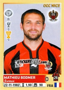 Sticker Mathieu Bodmer - FOOT 2014-2015 n. 343 - Panini