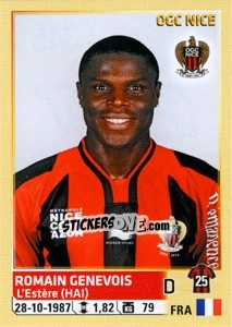 Sticker Romain Genevois - FOOT 2014-2015 n. 345 - Panini
