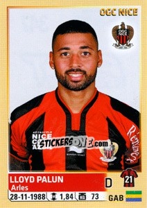 Figurina Lloyd Palun - FOOT 2014-2015 n. 347 - Panini