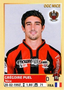 Figurina Grégoire Puel - FOOT 2014-2015 n. 348 - Panini