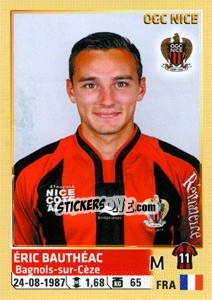 Sticker Éric Bauthéac - FOOT 2014-2015 n. 349 - Panini