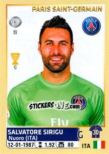 Figurina Salvatore Sirigu - FOOT 2014-2015 - Panini