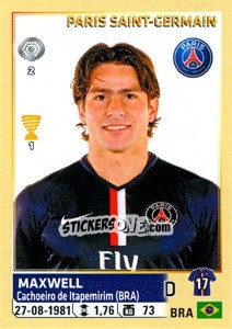 Sticker Maxwell - FOOT 2014-2015 n. 369 - Panini