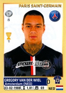 Sticker Gregory van der Wiel - FOOT 2014-2015 - Panini