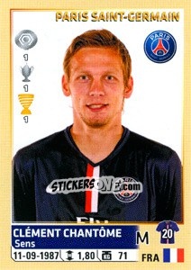Figurina Clément Chantôme - FOOT 2014-2015 n. 373 - Panini