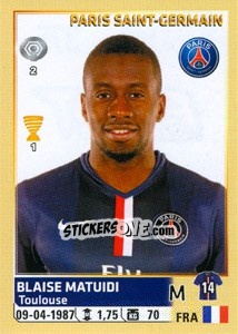 Sticker Blaise Matuidi - FOOT 2014-2015 n. 375 - Panini