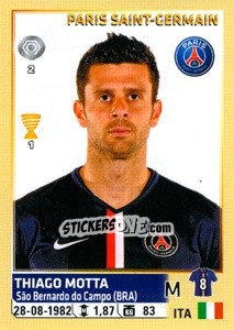 Sticker Thiago Motta - FOOT 2014-2015 n. 376 - Panini