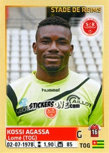 Sticker Kossi Agassa - FOOT 2014-2015 n. 389 - Panini