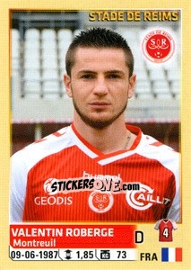 Sticker Valentin roberge - FOOT 2014-2015 - Panini