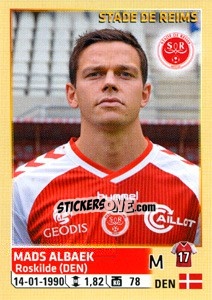 Sticker Mads Albaek - FOOT 2014-2015 n. 397 - Panini